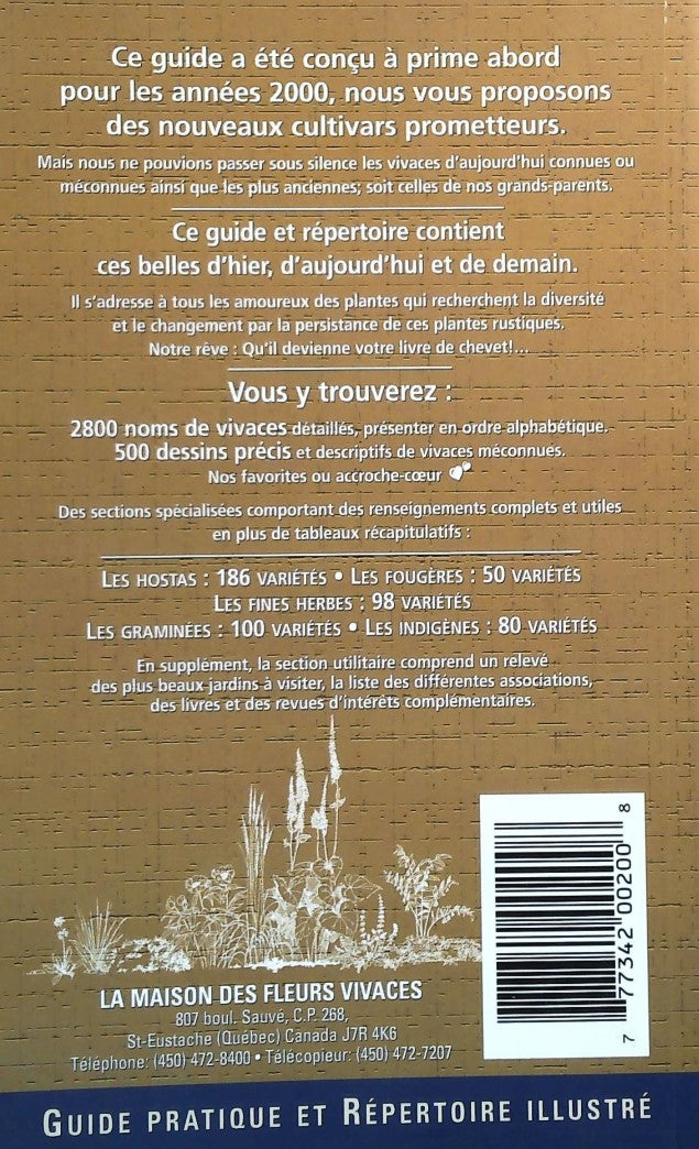 Plantes vivaces : Guide pratique, répertoire illustré (La Maison Des Fleurs Vivaces)