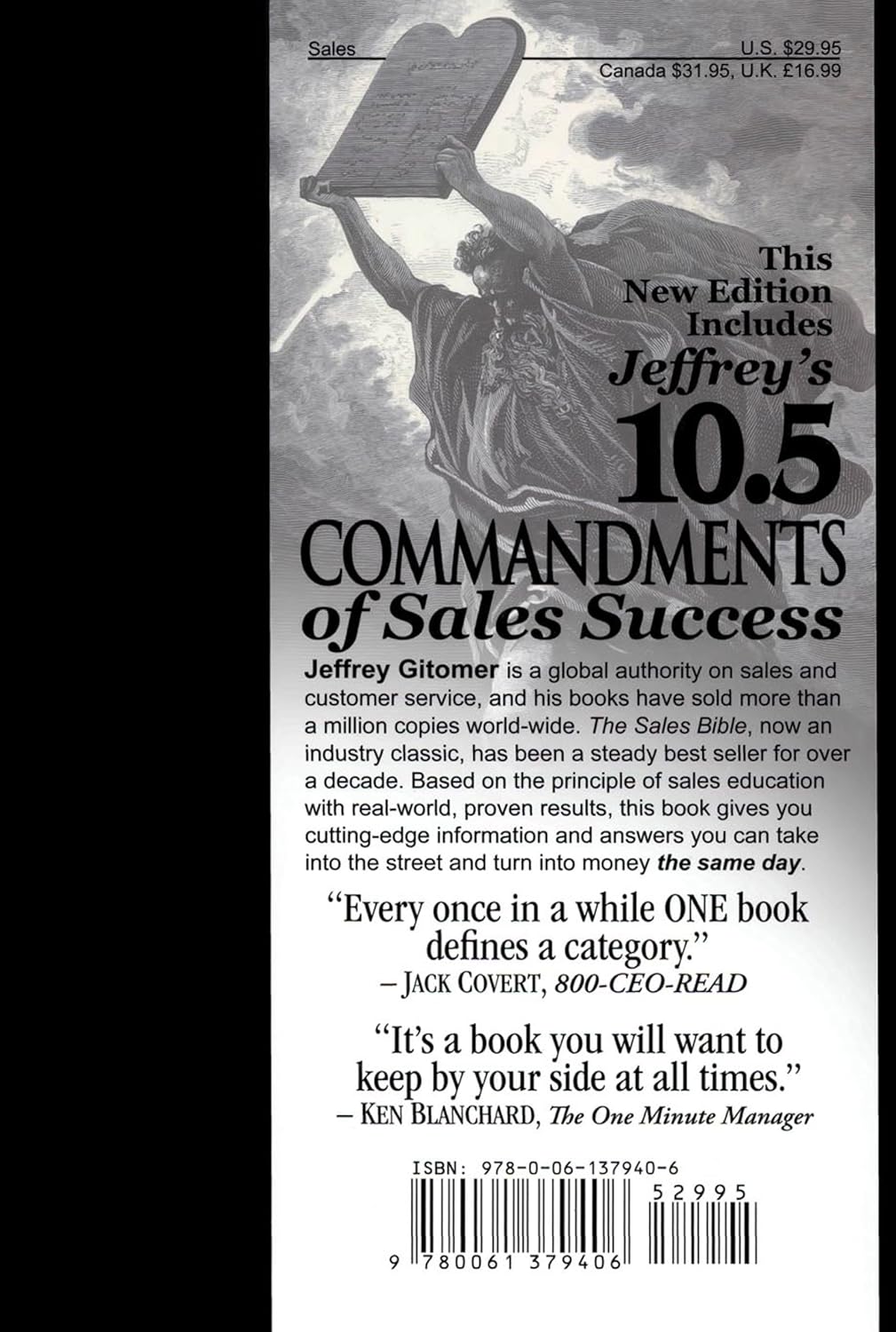 Livre Sales Bible : the Ultimate Sales Resource - Jeffrey Gitomer's (Livre d'occasion) - ISBN 006...