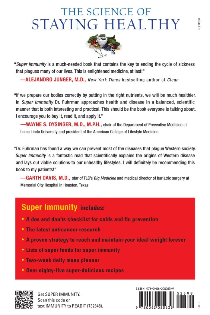 Livre Super Immunity - Fuhrman, Joel (Livre d'occasion) - ISBN 0062080636