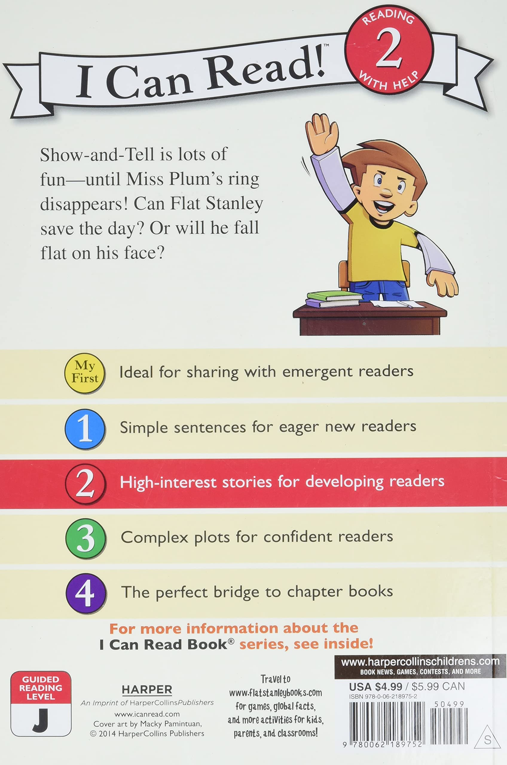 Livre Flat Stanley: Show-and-Tell, Flat Stanley! - Jeff Brown (Livre d'occasion) - ISBN 0062189751