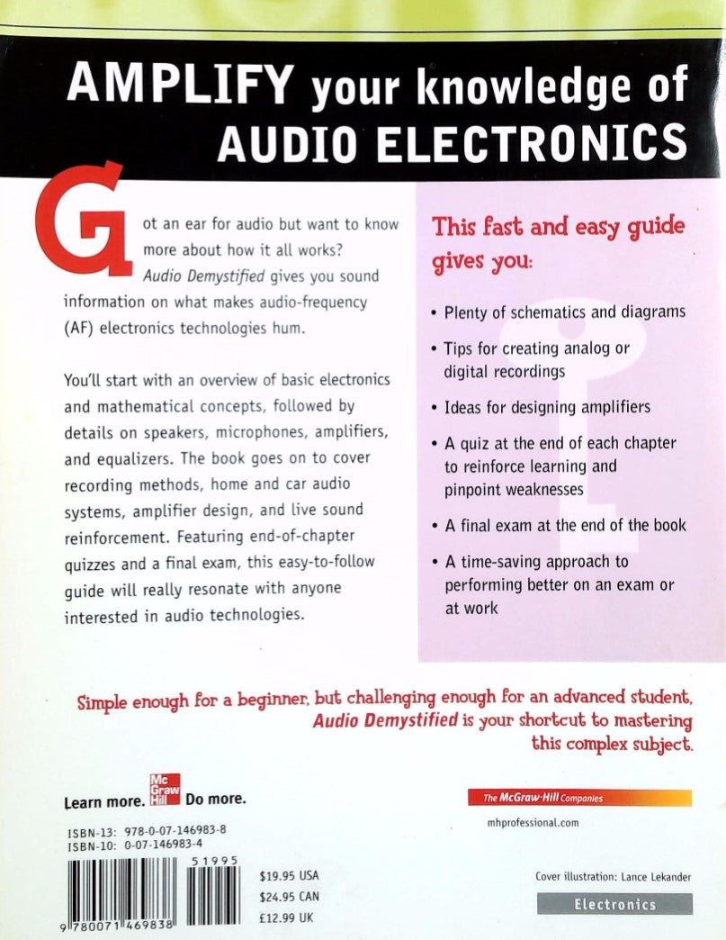 Livre Audio Demystified : A Self-Teaching Guide - Stan Gibilisco (Livre d'occasion) - ISBN 007146...