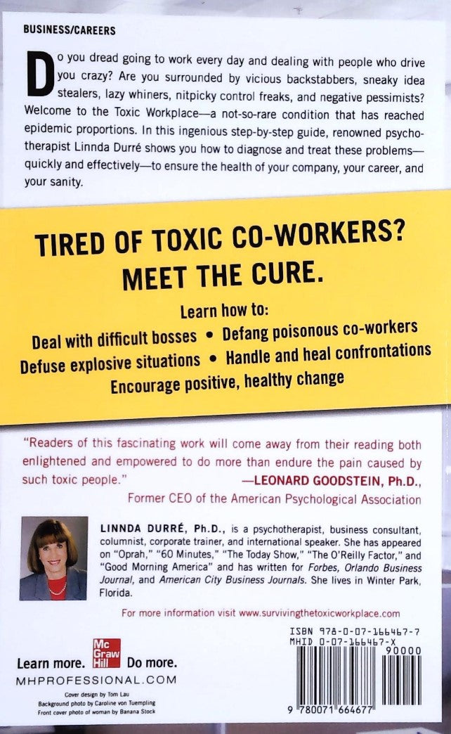 Livre Surviving The Toxic Workplace - Linnda Durré (Livre d'occasion) - ISBN 007166467X