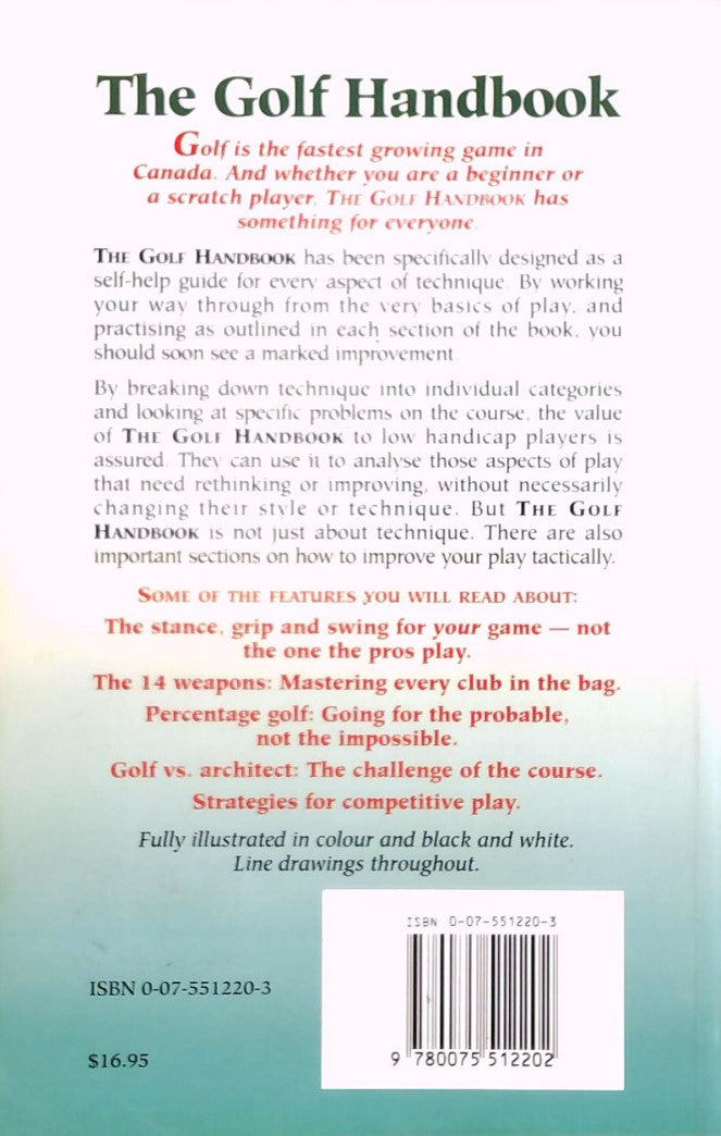 Livre The Golf Handbook : The Complete Guide To The Greatest Game - Vivien Saunders (Livre d'occa...