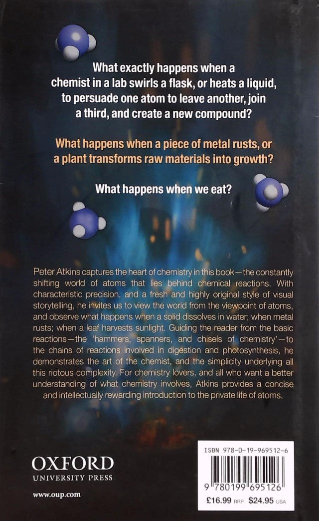 Livre Reactions: The Private Life of Atoms - Peter Atkins (Livre d'occasion) - ISBN 0199695121