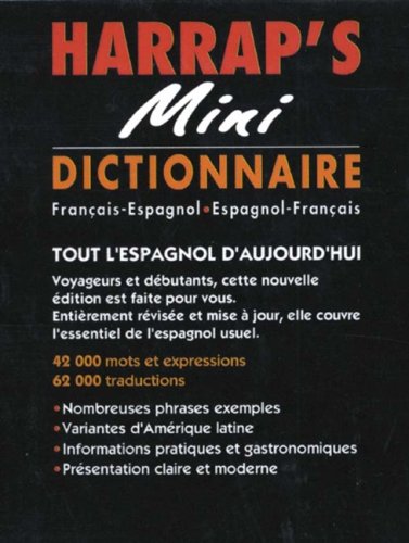 Livre Harrap's Mini Dictionnaire Français-Espagnol - Espagnol-Français - Collectif (Livre d'occas...