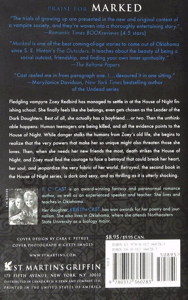 Livre Betrayed - P.C. Cast (Livre d'occasion) - ISBN 0312360282