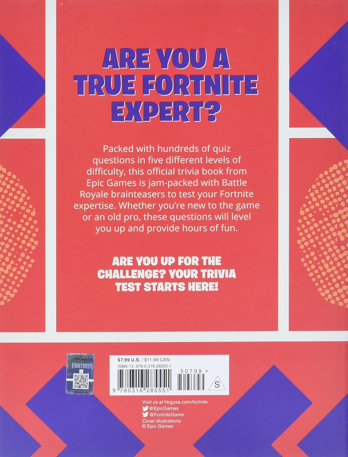 Livre Official Fortnite: The ultimate Trivia book - Epic Games (Livre d'occasion) - ISBN 0316285552