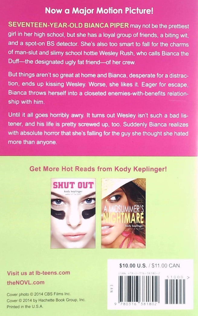 Livre The DUFF - Kody Keplinger (Livre d'occasion) - ISBN 0316381802