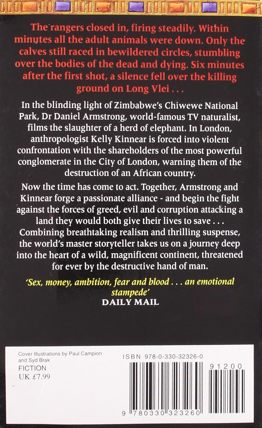 Livre Elephant Song - Wilbur Smith (Livre d'occasion) - ISBN 0330323261