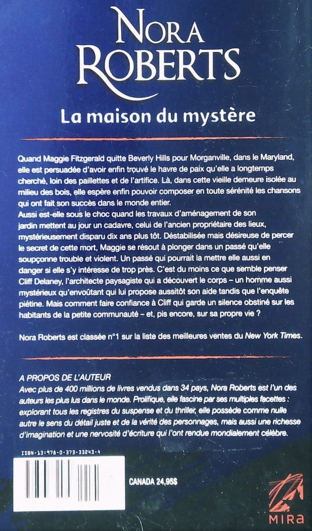 Livre La maison du mystère (Nora Robert) (Livre d'occasion) - ISBN 0373332432