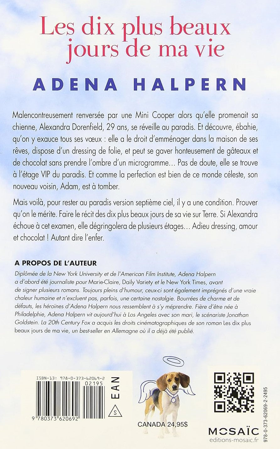 Livre Les dix plus beaux jours de ma vie - Adena Halpern (Livre d'occasion) - ISBN 22614540