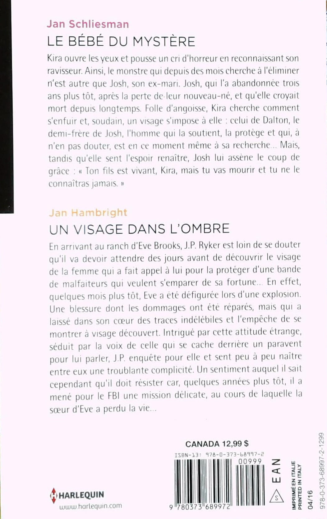 Livre Le bébé du mystère -suivi de- Un visage dans l'ombre - Jan Schlies an (Livre d'occasion)