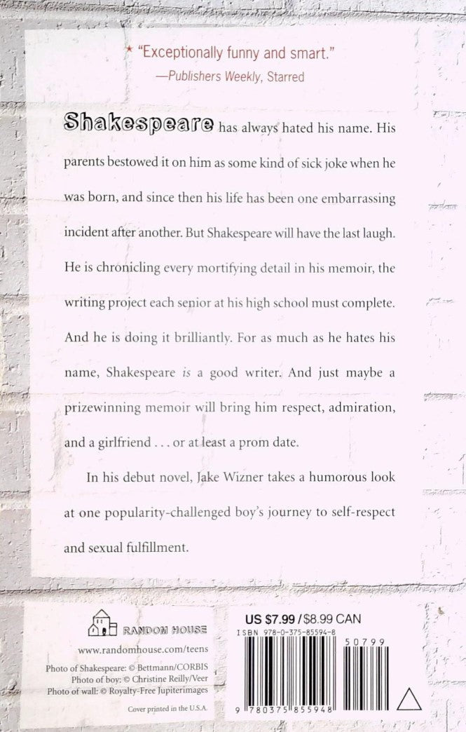 Livre Spanking Shakespeare - Jake Wizner (Livre d'occasion) - ISBN 0375855947
