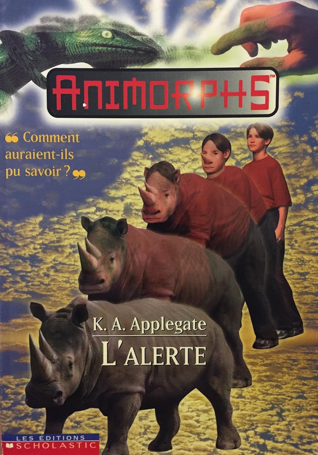Livre L'alerte - K.A. Applegate (Livre d'occasion) - ISBN 0439004675