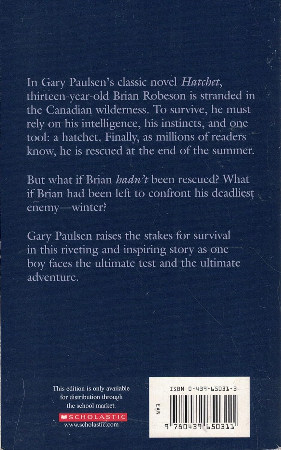 Livre Brian's Winter - Gary Paulsen (Livre d'occasion) - ISBN 0439650313