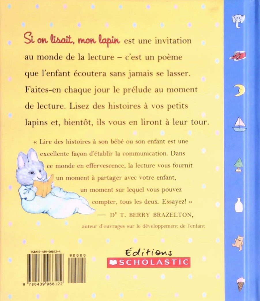 Livre Si on lisait, mon lapin - Rosemary Wells (Livre d'occasion) - ISBN 0439966124
