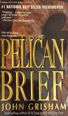 Livre The Pelican Brief - John Grisham (Livre d'occasion) - ISBN 0440214041