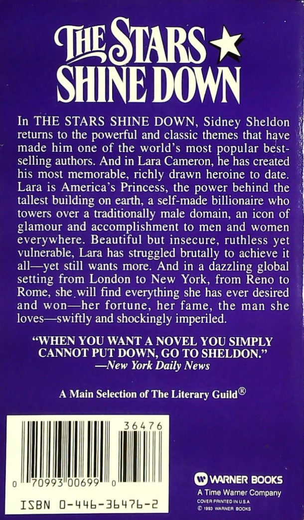 Livre The Stars Shine Down - Sidney Sheldon (Livre d'occasion) - ISBN 0446364762