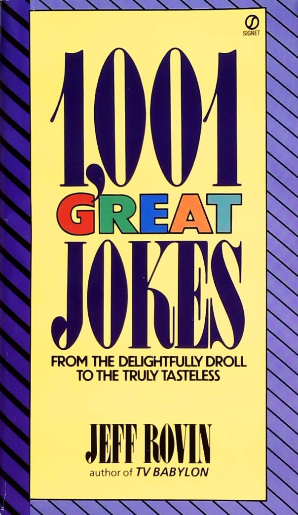 Livre 1,001 Great Jokes - Jeff Rovin (Livre d'occasion) - ISBN 0451168291