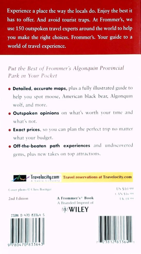 Frommer's Algonquin Provincial Park (Park Guides)