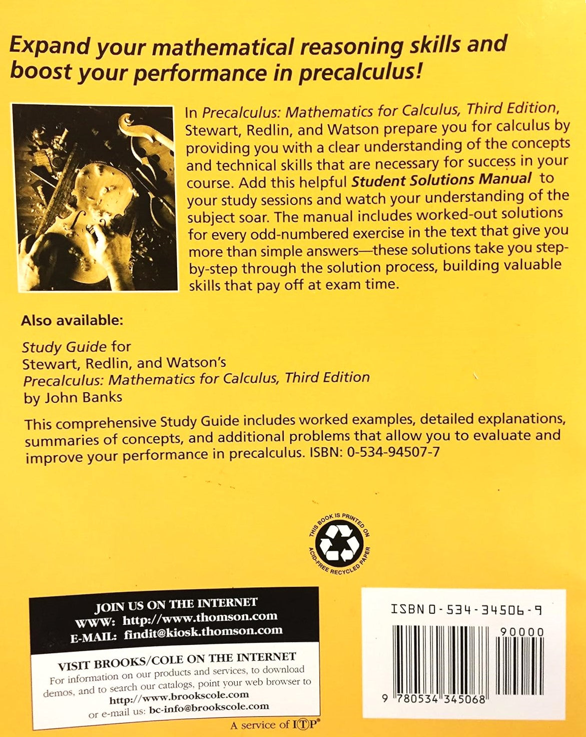 Livre Precalculus: Mathematics for Calculus (3rd Edition) (Livre d'occasion) - ISBN 0534345069