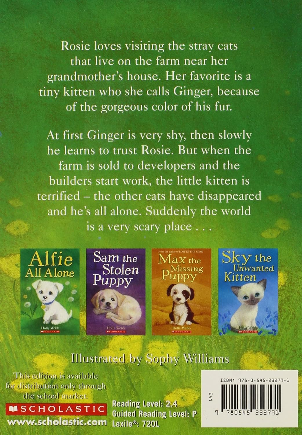 Livre Ginger The Stray Kitten - Holly Webb (Livre d'occasion)