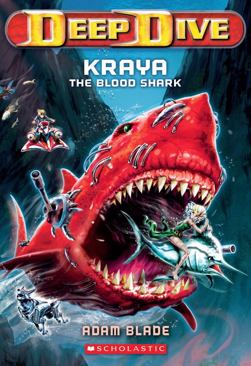 Livre Kraya : The Blood Shark - Adam Blade (Livre d'occasion) - ISBN 0545427703