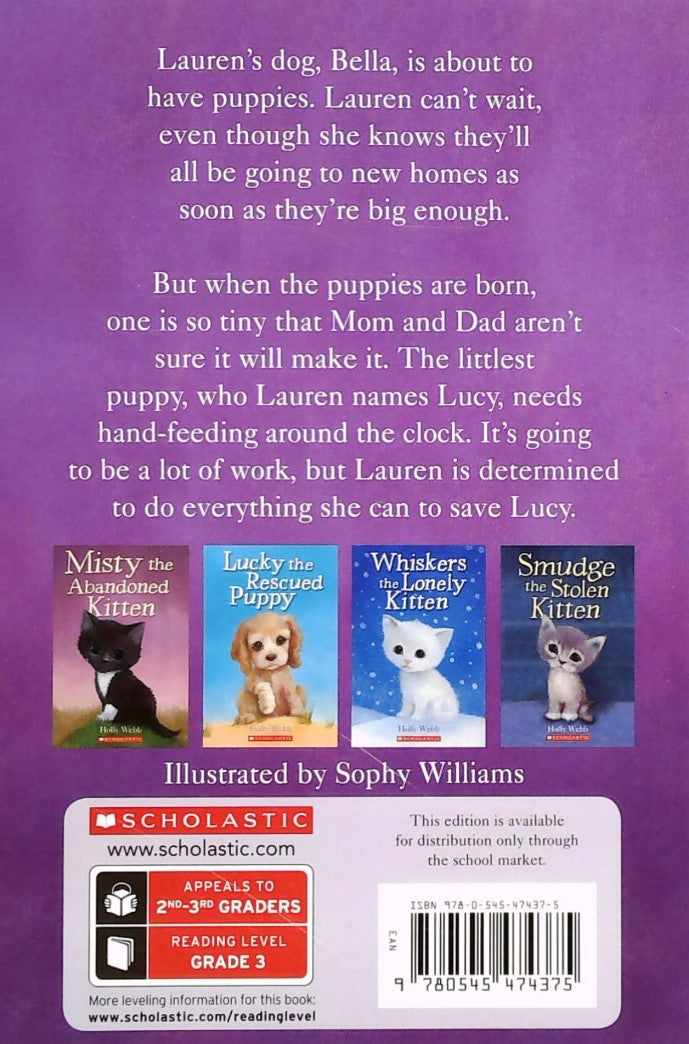 Livre Lucy The Littlest Puppy - Holly Webb (Livre d'occasion) - ISBN 054547437X