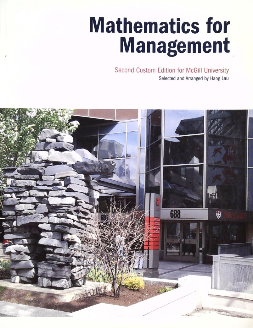 Livre Mathematics for Management - Hang Lau (Livre d'occasion) - ISBN 0558591507