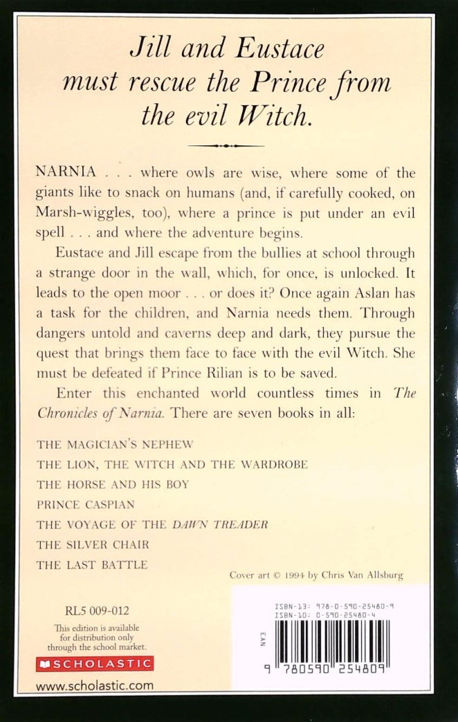 Livre The Silver Chair - C.S. Lewis (Livre d'occasion) - ISBN 0590254804