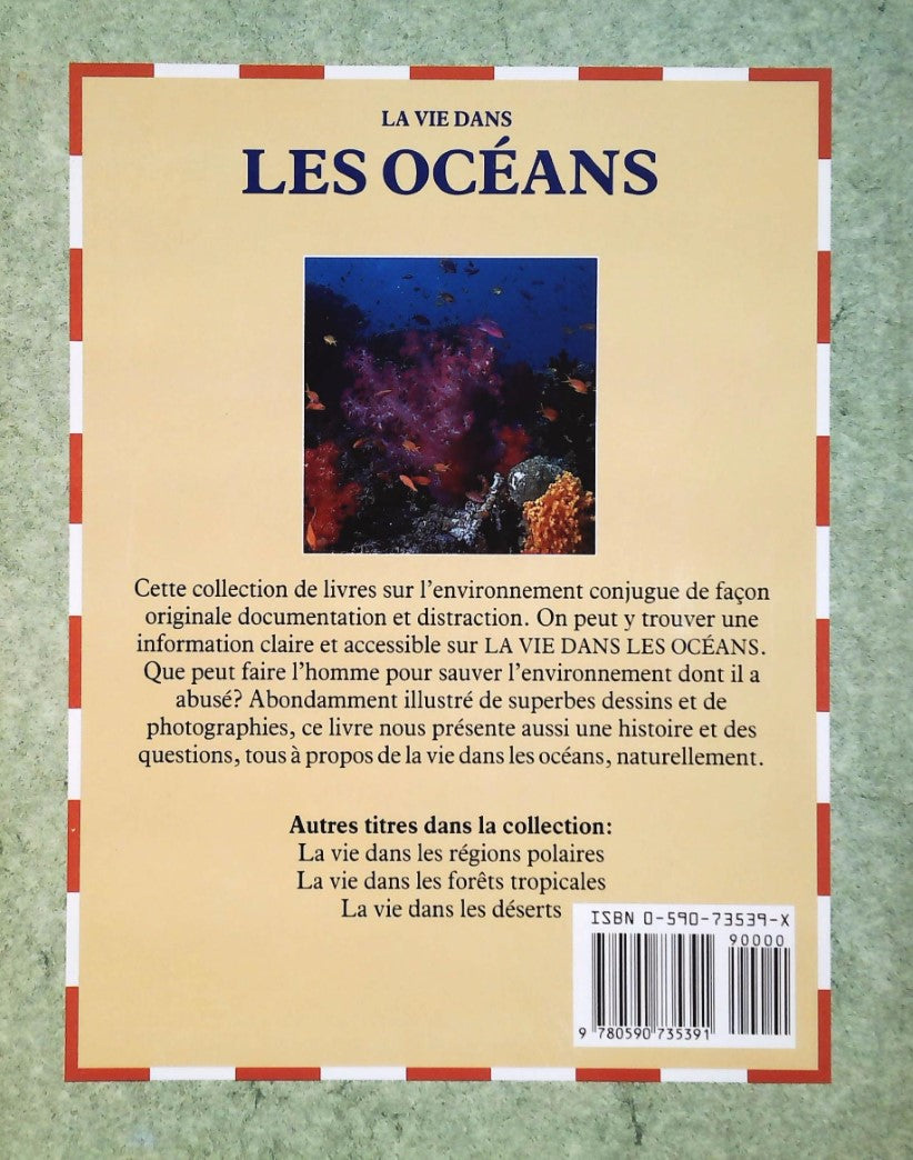 Livre La vie dans les océans : Les animaux, les hommes, les plantes (Livre neuf) - ISBN 059073539X