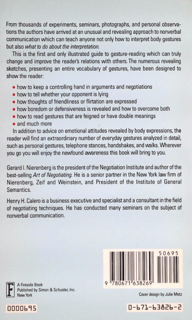 Livre How to Read a Person Like a Book : The Classic Guide To Interpreting Body Langage - Gerard ...