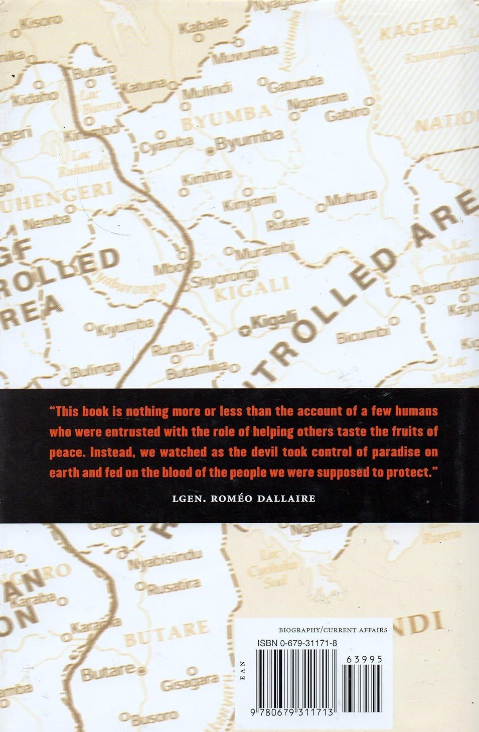 Livre Shake Hands with the Devil - Romeo Dallaire (Livre d'occasion) - ISBN 0679311718