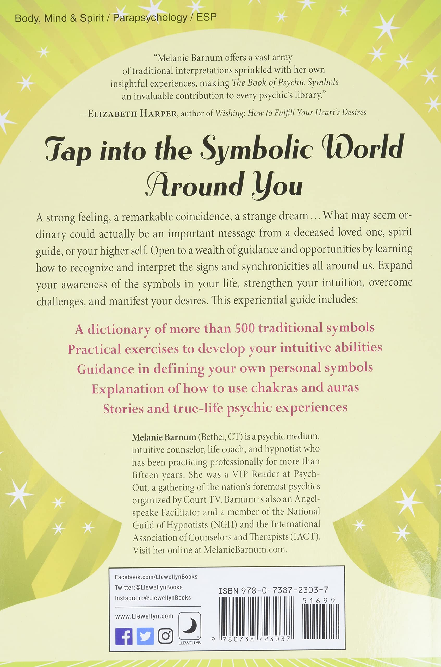 Livre The Book of Psychic Symbols: Interpreting Intuitive Messages - Melanie Barnum (Livre d'occa...