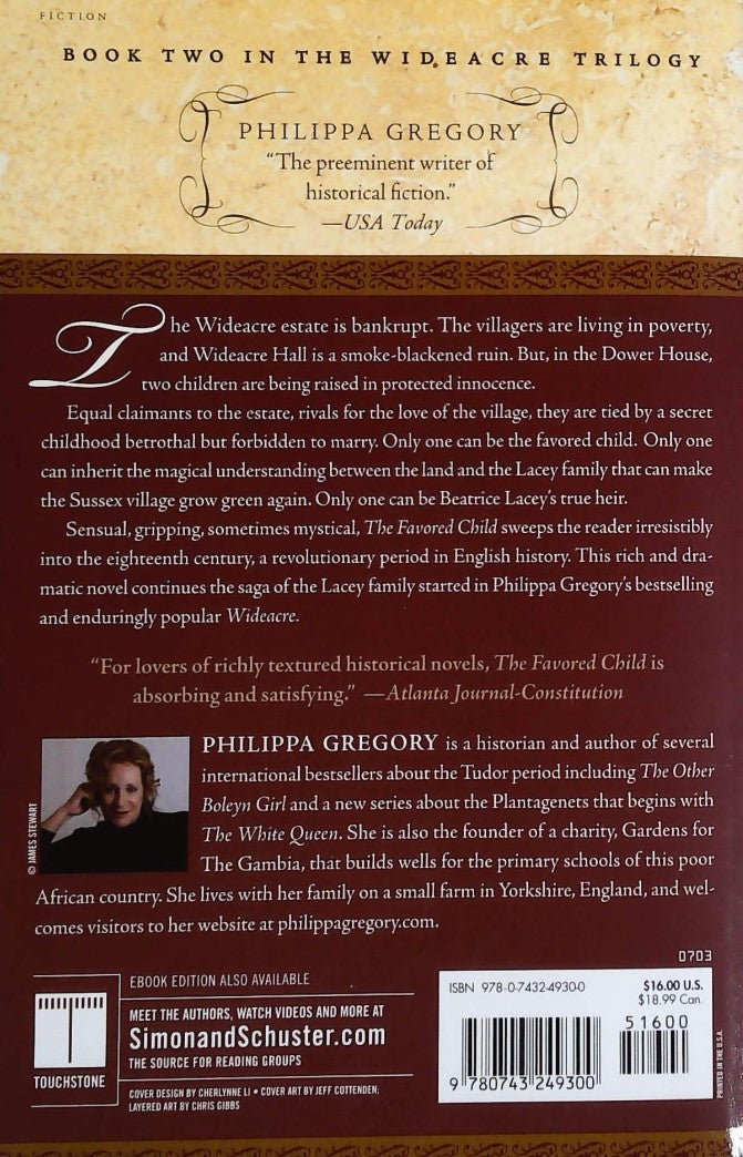 Livre The Favored Child - Philippa Gregory (Livre d'occasion)