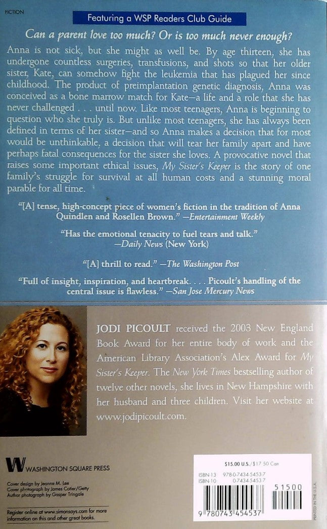 Livre My Sister's Keeper - Jodi Picoult (Livre d'occasion) - ISBN 0743454537