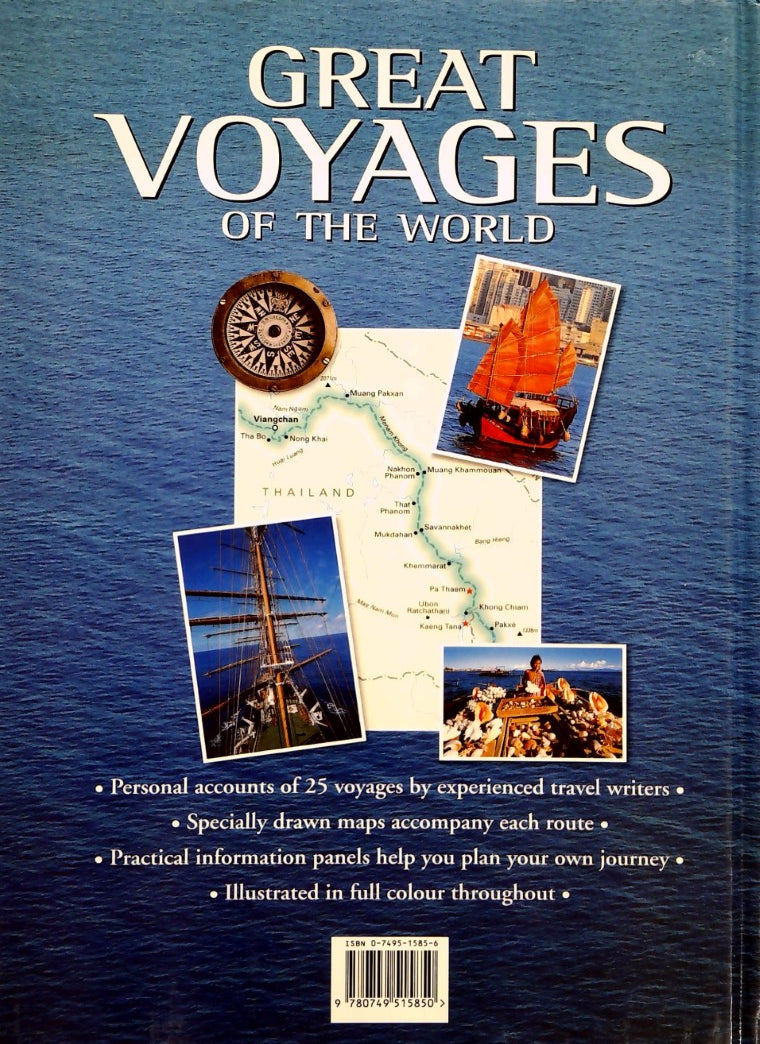 Livre Great Voyages of the World : 25 Adventures on the High Seas and Great Rivers of the World (...