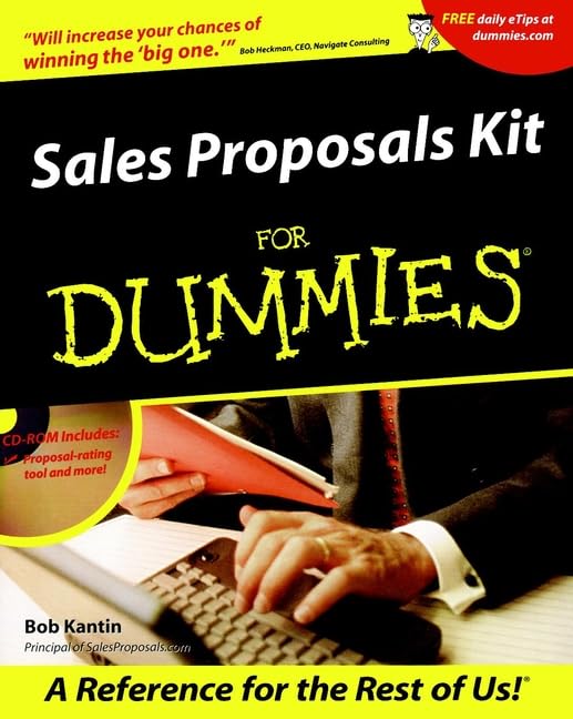 Livre Sales Proposal Kit for Dummies - Bob Kantin (Livre d'occasion) - ISBN 0764553755