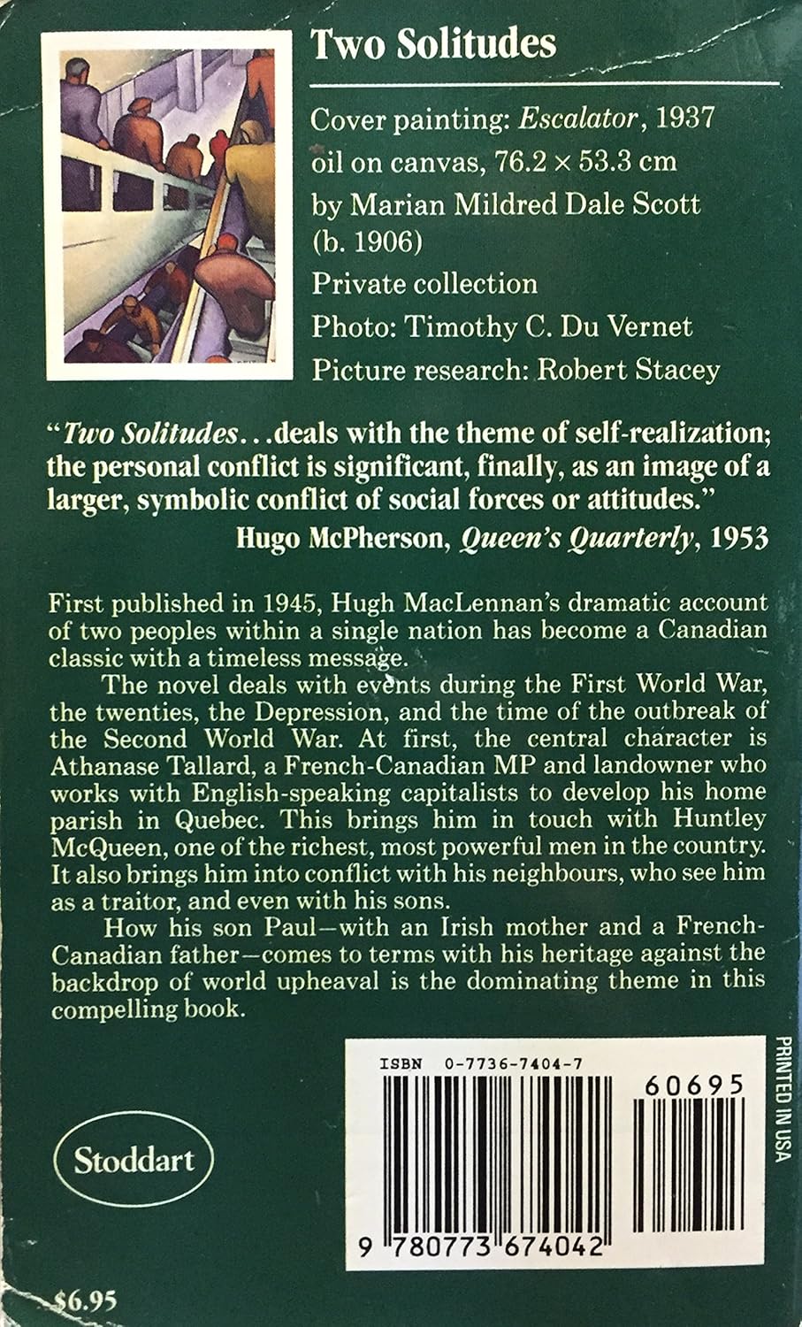 Livre Two Solitudes - Hugh MacLennan (Livre d'occasion) - ISBN 0773674047