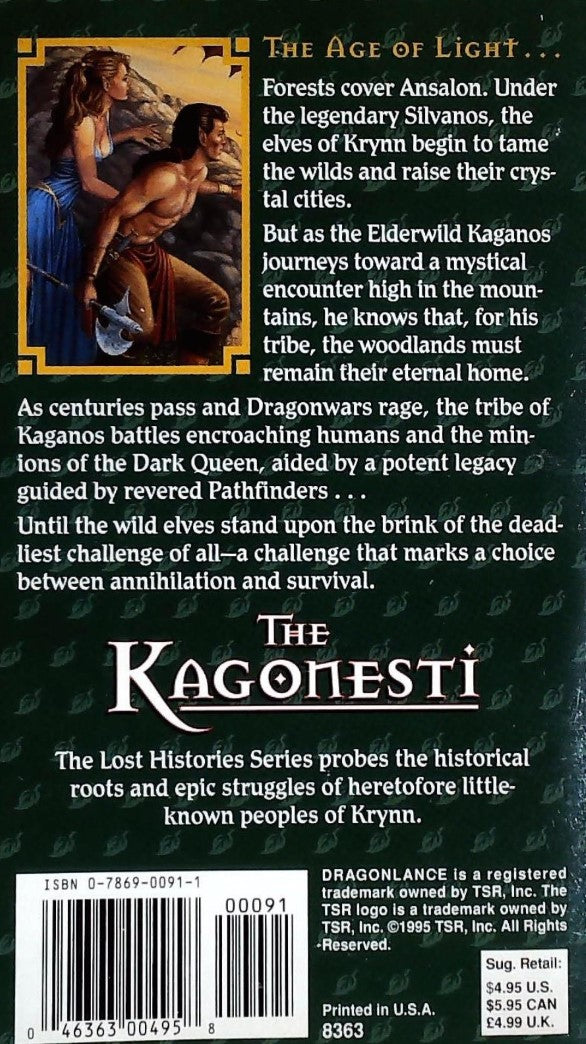 Livre The Kagonesti - Douglas Niles (Livre d'occasion) - ISBN 0786900911
