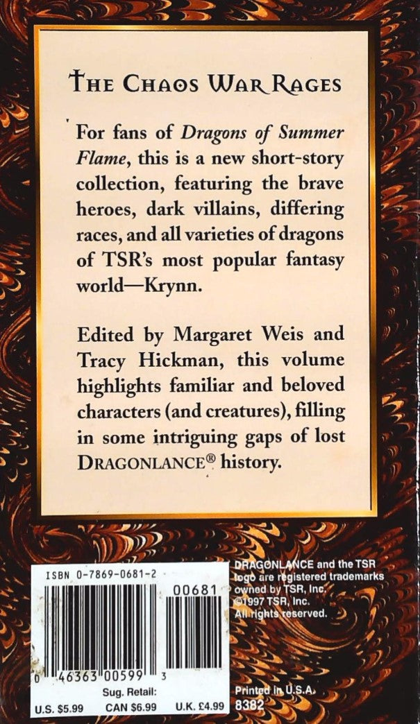 Livre The Dragon of Chaos - Margaret Weis (Livre d'occasion) - ISBN 0786906812