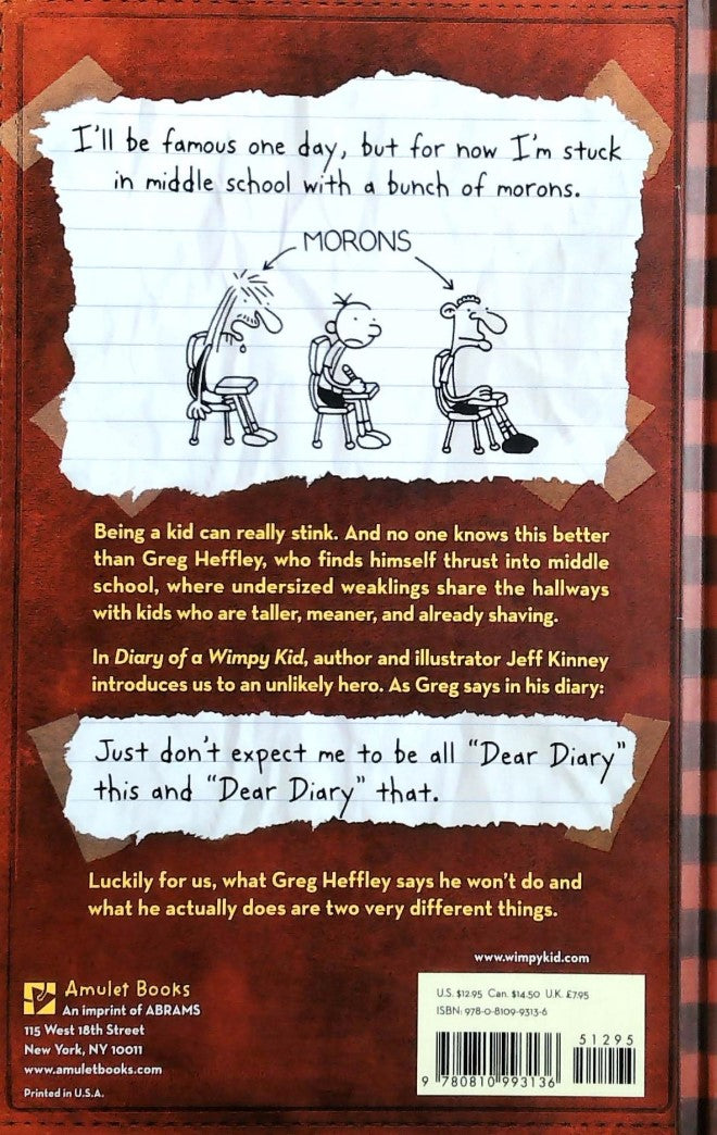 Livre Diary of a Wimpy Kid - Jeff Kinney (Livre d'occasion) - ISBN 0810993139