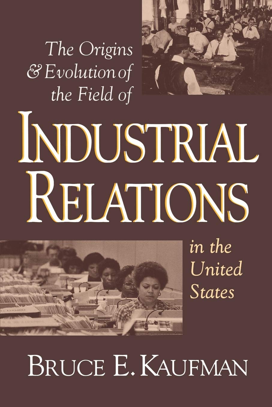 Livre The Origin & Evolution of the Field of Industrial Relations in the United States - Bruce E....