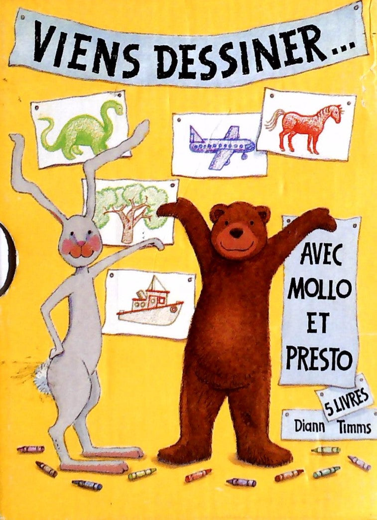 Livre Viens dessiner… avec Mollo et Presto (Coffret 5 volumes) - Diane Timms (Livre d'occasion) -...