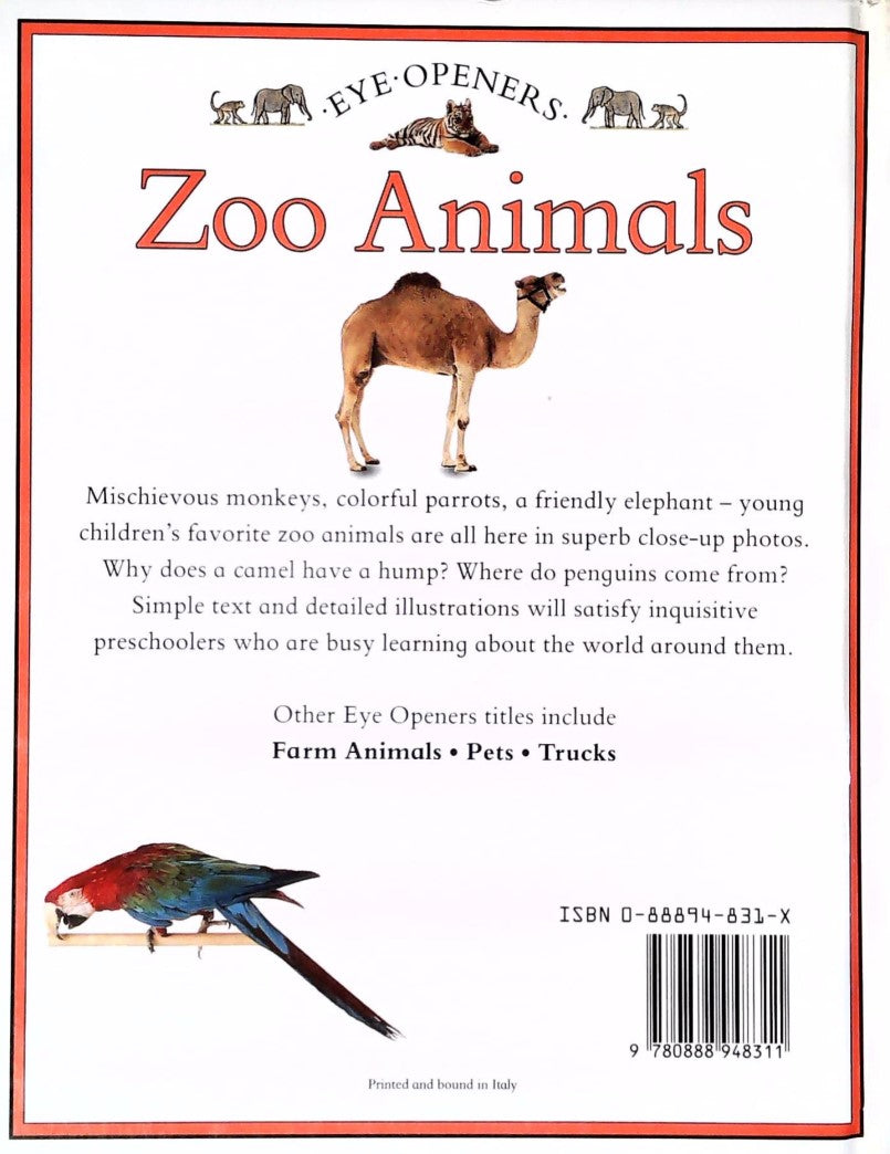 Livre Zoo Animals (Livre d'occasion) - ISBN 088894831X