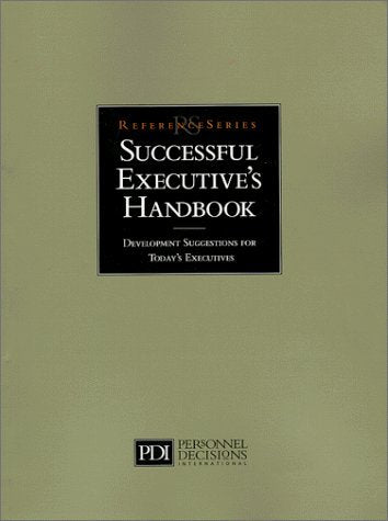 Livre Successful Executive's Handbook: Development Suggestions for Today's Executives (Livre d'oc...