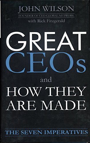 Livre Great CEO's And How They Are Made - John Wilson (Livre d'occasion) - ISBN 0991837304