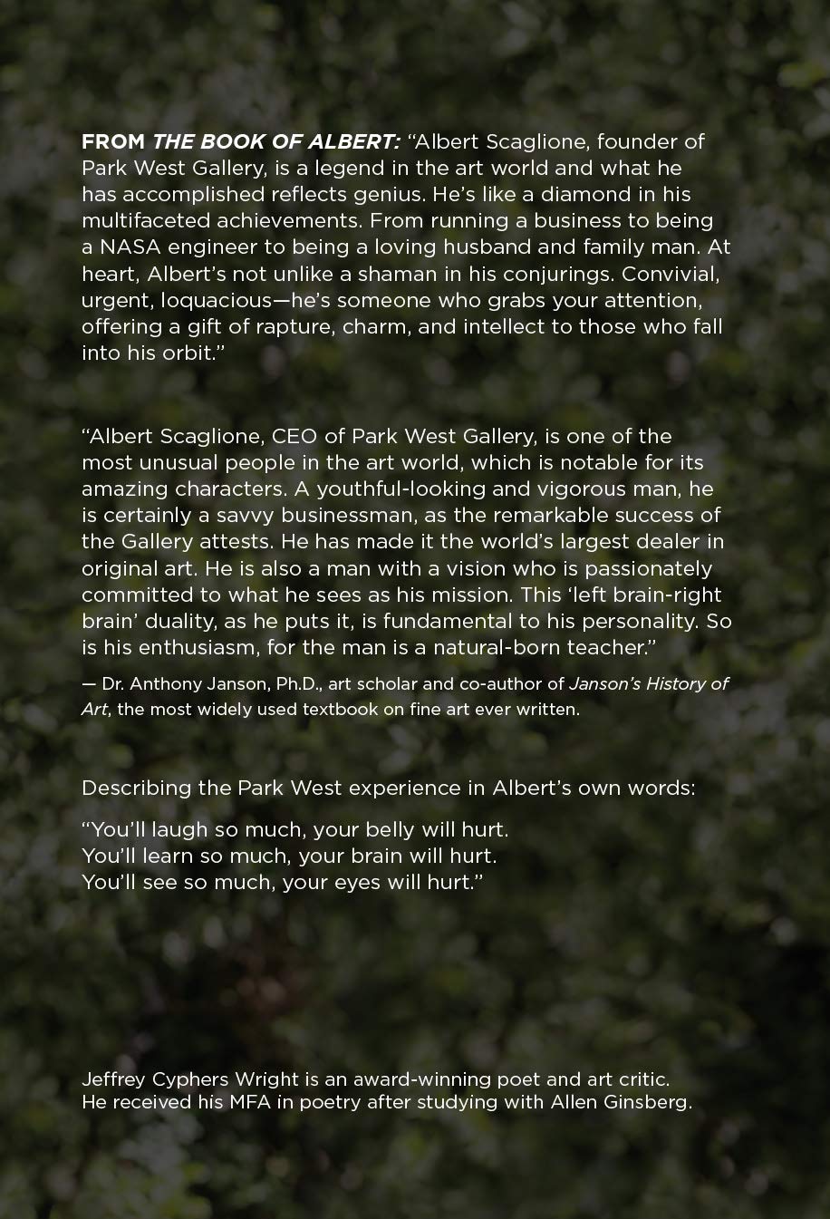 Livre The Book of Albert : How Park West Became The World's Largest Art Dealer - Jeffrey Cyphers ...