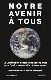 Livre Notre avenir à tous : La commission modiale des Nations unies pour l'environnement et le dé...