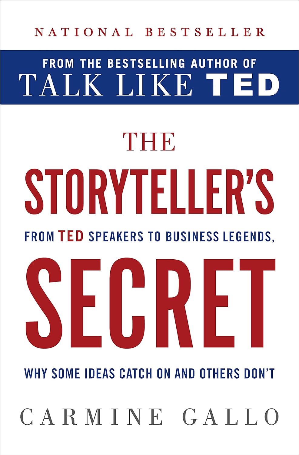 Livre The Storyteller's Secret: From TED Speakers to Business Legends, Why Some Ideas Catch On an...